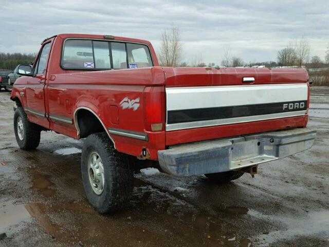 1FTEF26Y9KLB40983 - 1989 FORD F250 RED photo 3