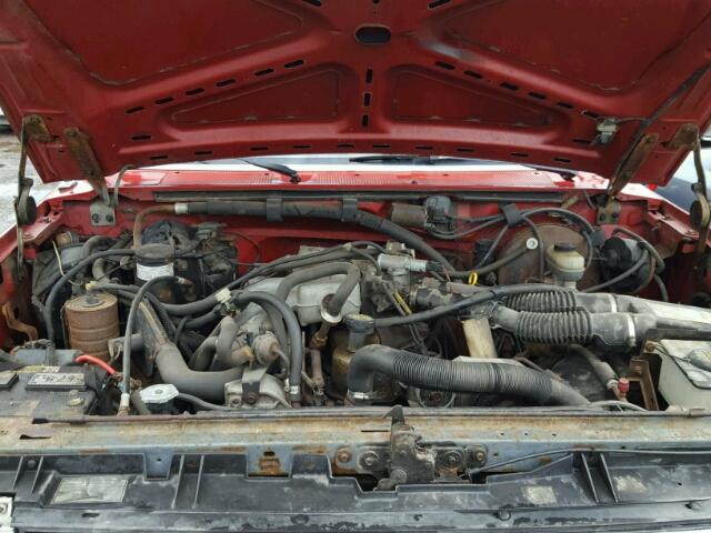 1FTEF26Y9KLB40983 - 1989 FORD F250 RED photo 7