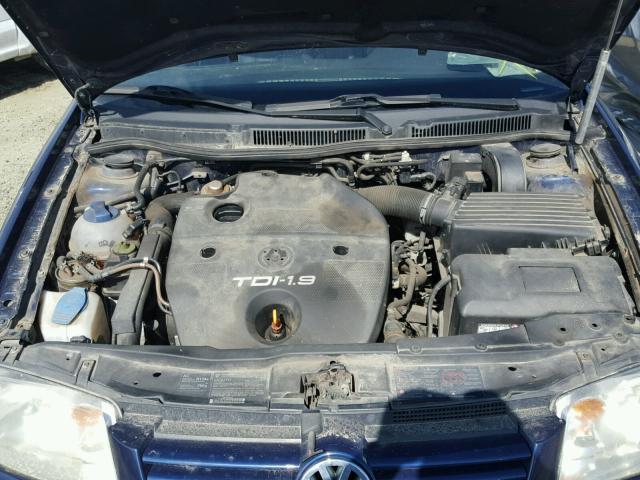 WVWRP61J53W493432 - 2003 VOLKSWAGEN JETTA GL T BLUE photo 7