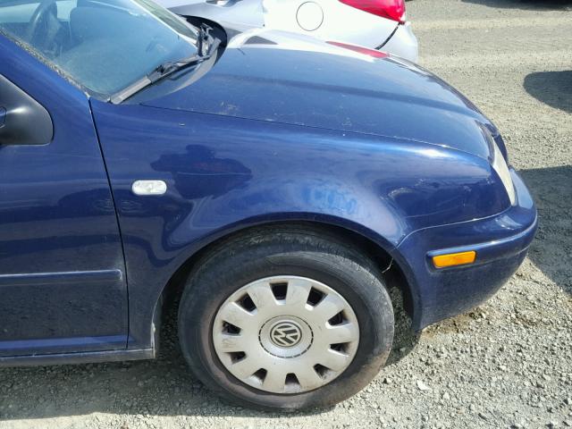 WVWRP61J53W493432 - 2003 VOLKSWAGEN JETTA GL T BLUE photo 9