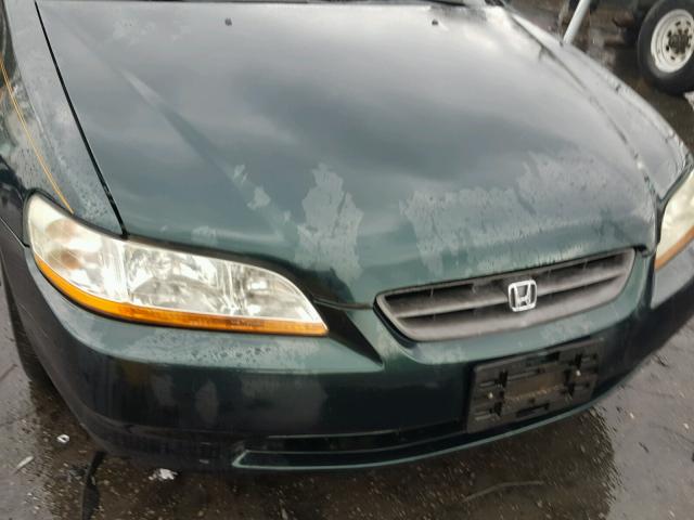 1HGCG2251WA008559 - 1998 HONDA ACCORD EX GREEN photo 9