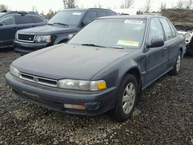 1HGCB7658ML000319 - 1991 HONDA ACCORD LX BLACK photo 2