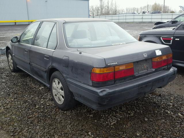 1HGCB7658ML000319 - 1991 HONDA ACCORD LX BLACK photo 3