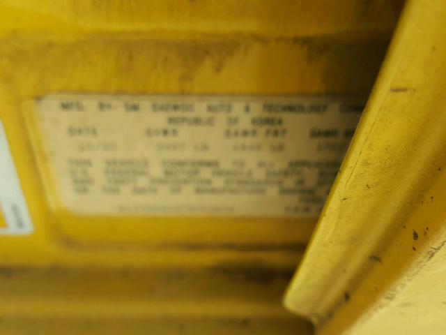 KL1TD56687B093673 - 2007 CHEVROLET AVEO BASE Դեղին լուսանկար 10