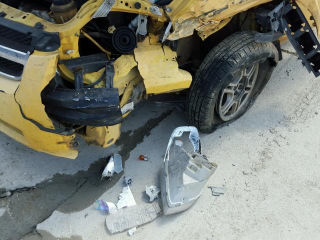 KL1TD56687B093673 - 2007 CHEVROLET AVEO BASE Դեղին լուսանկար 9