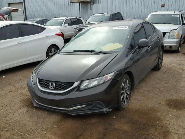 19XFB2F87DE066376 - 2013 HONDA CIVIC EX BLACK photo 2