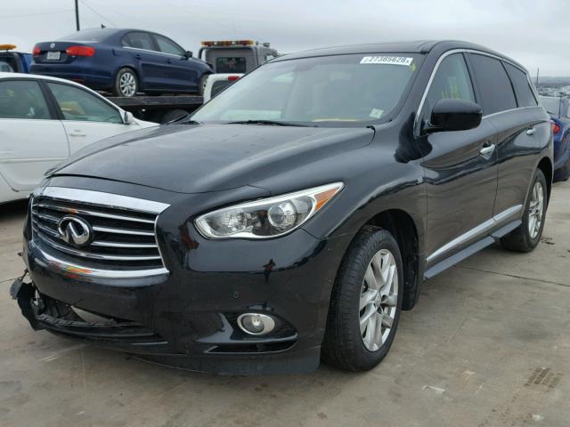 5N1AL0MN9EC512584 - 2014 INFINITI QX60 BLACK photo 2