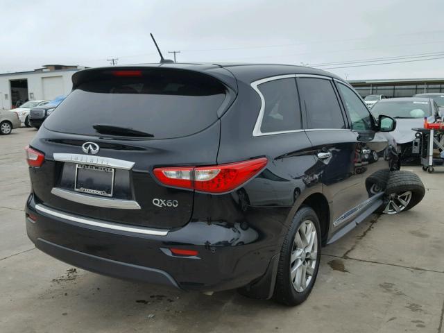 5N1AL0MN9EC512584 - 2014 INFINITI QX60 BLACK photo 4