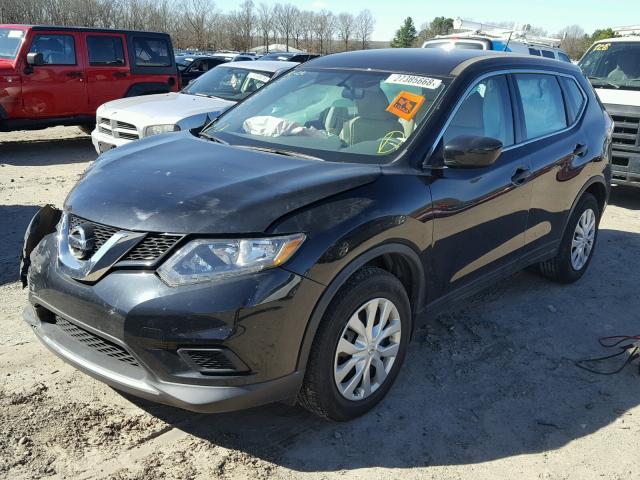 5N1AT2MT6GC836167 - 2016 NISSAN ROGUE S BLACK photo 2