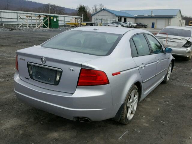 19UUA66244A066336 - 2004 ACURA TL SILVER photo 4