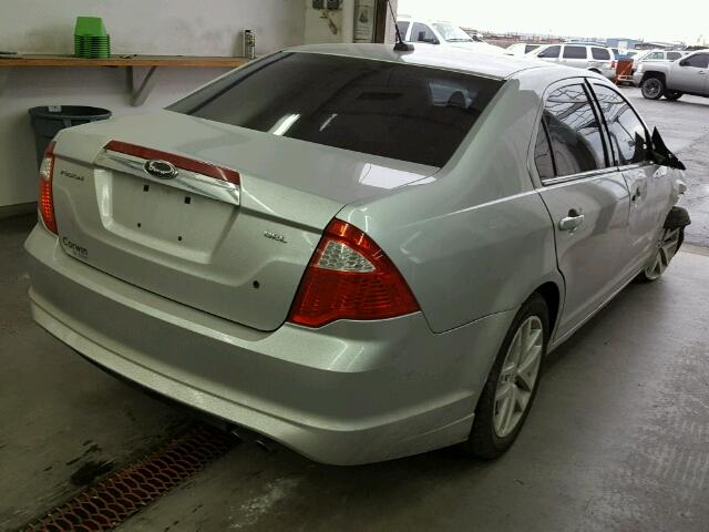 3FAHP0JA1CR398786 - 2012 FORD FUSION SEL GRAY photo 4