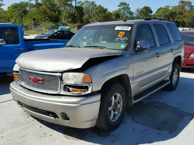 1GKEK63U22J302943 - 2002 GMC DENALI BEIGE photo 2