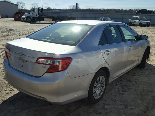 4T1BF1FK9CU029558 - 2012 TOYOTA CAMRY BASE SILVER photo 4