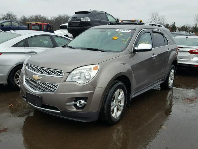 2CNFLNEW2A6347040 - 2010 CHEVROLET EQUINOX LT TAN photo 2