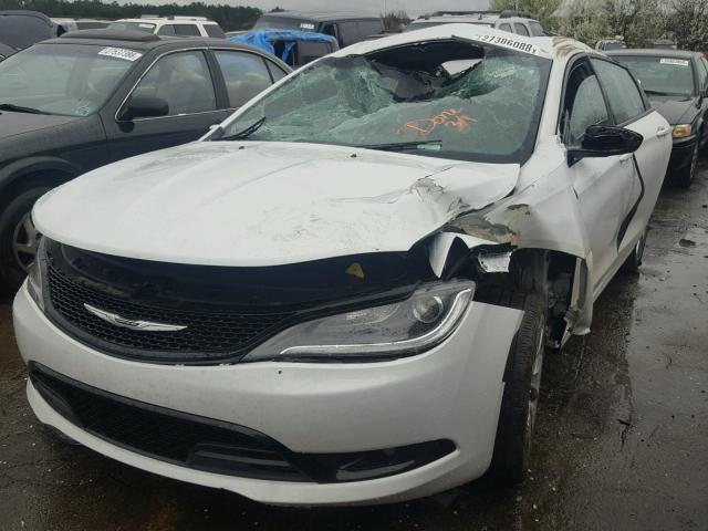 1C3CCCBG9FN638151 - 2015 CHRYSLER 200 S WHITE photo 2