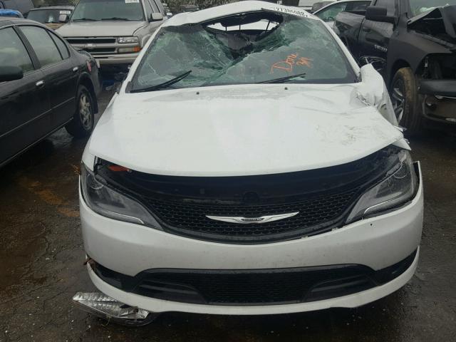 1C3CCCBG9FN638151 - 2015 CHRYSLER 200 S WHITE photo 9