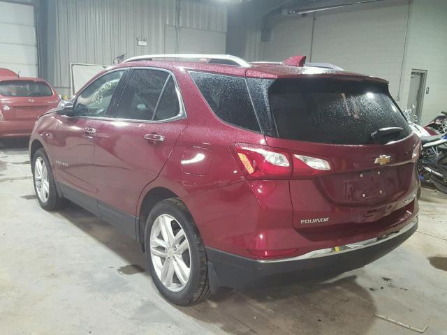 2GNAXVEV4J6101141 - 2018 CHEVROLET EQUINOX PR RED photo 3