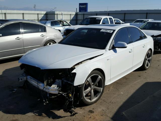 WAUBGAFL4EA043685 - 2014 AUDI S4 PREMIUM WHITE photo 2