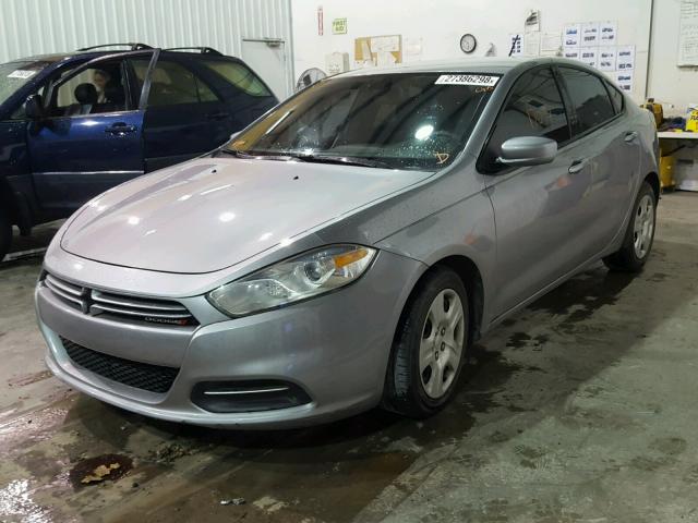 1C3CDFAA4FD363242 - 2015 DODGE DART SE SILVER photo 2