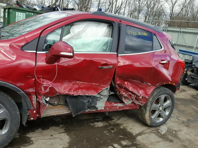 KL4CJGSB5EB738335 - 2014 BUICK ENCORE RED photo 10