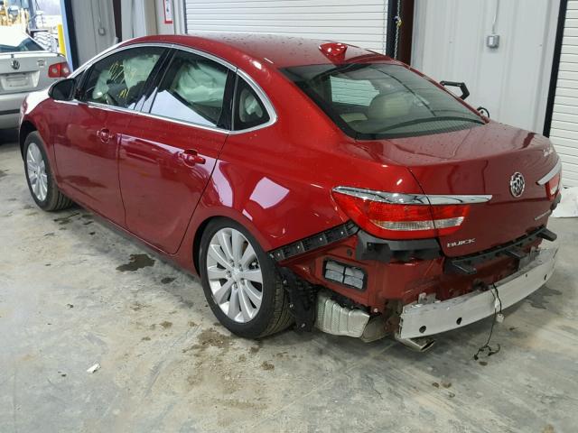 1G4PP5SK9G4166635 - 2016 BUICK VERANO RED photo 3