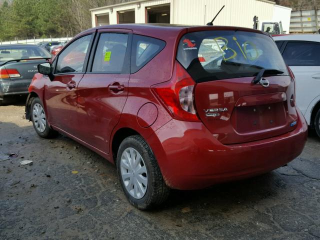 3N1CE2CP4FL413847 - 2015 NISSAN VERSA NOTE RED photo 3