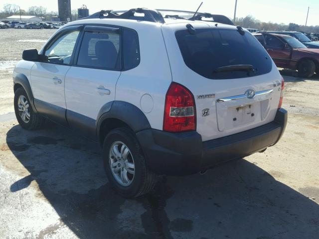 KM8JN12D88U810245 - 2008 HYUNDAI TUCSON SE WHITE photo 3