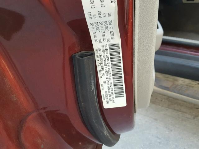 1J8HH68208C141948 - 2008 JEEP COMMANDER 红色 照片 10