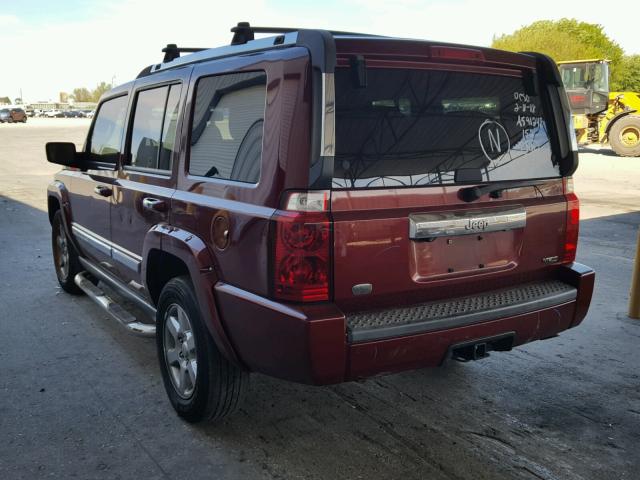 1J8HH68208C141948 - 2008 JEEP COMMANDER RED photo 3