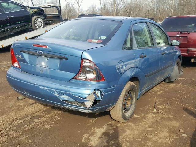 1FAFP33P81W299936 - 2001 FORD FOCUS LX BLUE photo 4