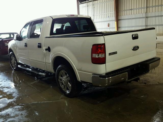 1FTPW12596KB60189 - 2006 FORD F150 SUPER WHITE photo 3