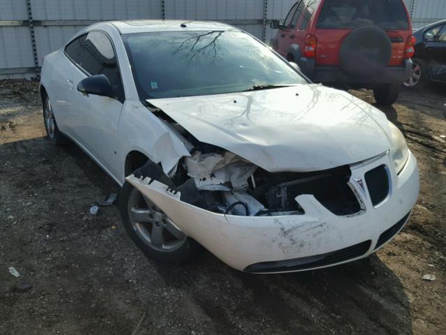 1G2ZH18N674268371 - 2007 PONTIAC G6 GT WHITE photo 1