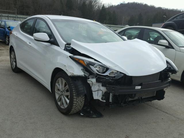 5NPDH4AE2GH668388 - 2016 HYUNDAI ELANTRA SE WHITE photo 1