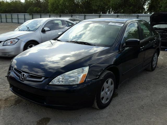 1HGCM56475A137819 - 2005 HONDA ACCORD LX BLACK photo 2