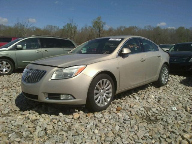 2G4GU5GC4B9165473 - 2011 BUICK REGAL CXL TAN photo 2