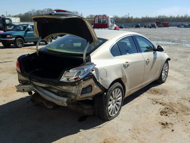 2G4GU5GC4B9165473 - 2011 BUICK REGAL CXL TAN photo 4