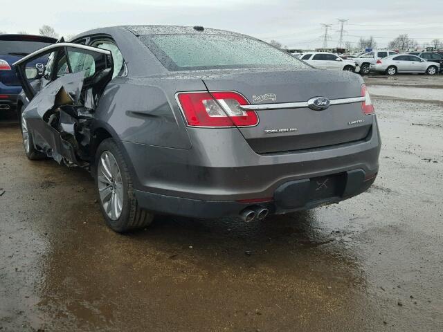 1FAHP2FW1BG155467 - 2011 FORD TAURUS LIM SILVER photo 3