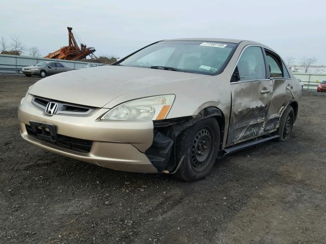 1HGCM56354A051074 - 2004 HONDA ACCORD LX TAN photo 2