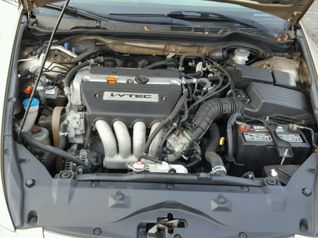 1HGCM56354A051074 - 2004 HONDA ACCORD LX TAN photo 7