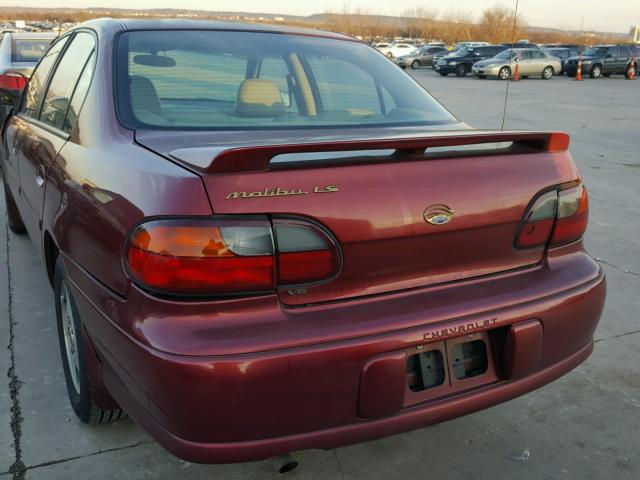 1G1NE52J62M612511 - 2002 CHEVROLET MALIBU LS მუქწითელი ფოტო 3