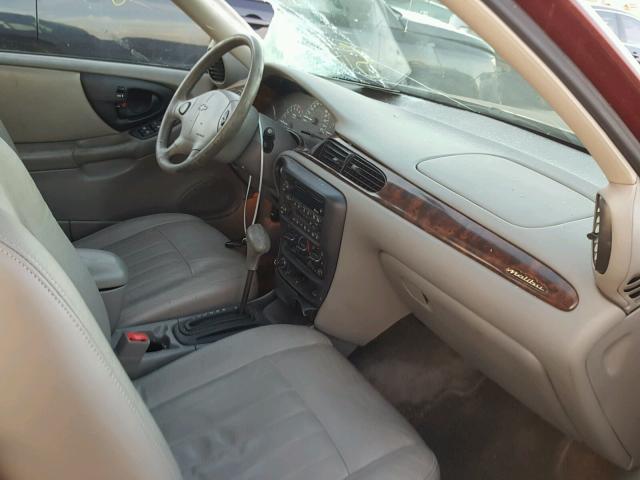 1G1NE52J62M612511 - 2002 CHEVROLET MALIBU LS მუქწითელი ფოტო 5