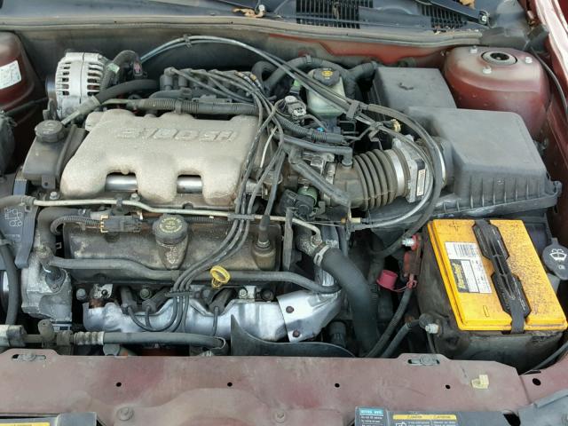 1G1NE52J62M612511 - 2002 CHEVROLET MALIBU LS მუქწითელი ფოტო 7