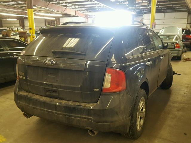 2FMDK4GC4EBA50243 - 2014 FORD EDGE SE BLACK photo 4