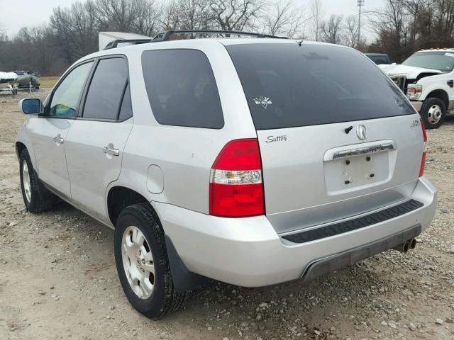 2HNYD18251H544228 - 2001 ACURA MDX SILVER photo 3