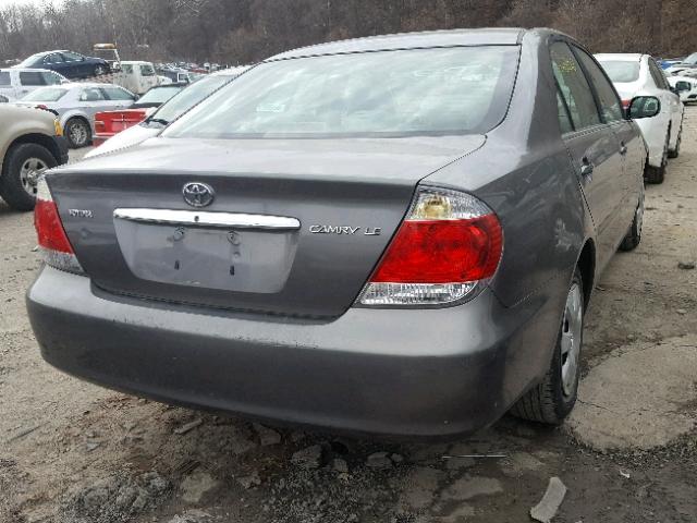 4T1BE32K85U957238 - 2005 TOYOTA CAMRY LE GRAY photo 4