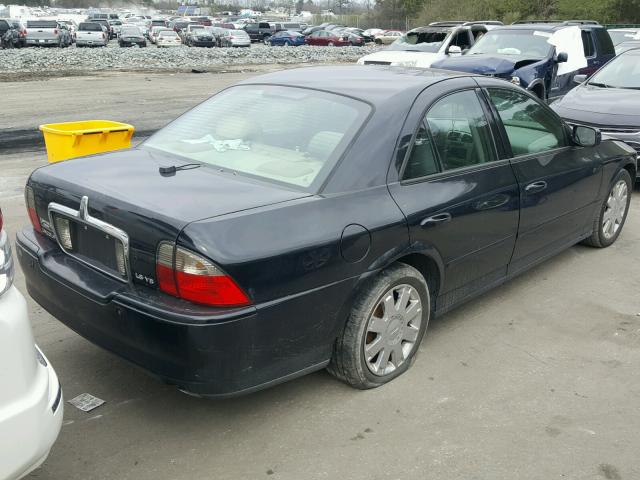 1LNHM87A25Y607381 - 2005 LINCOLN LS BLACK photo 4