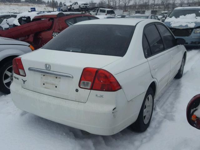 2HGES16513H554562 - 2003 HONDA CIVIC LX WHITE photo 4