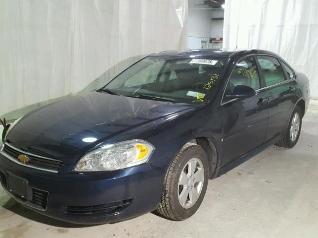 2G1WT57N791268182 - 2009 CHEVROLET IMPALA 1LT BLUE photo 2