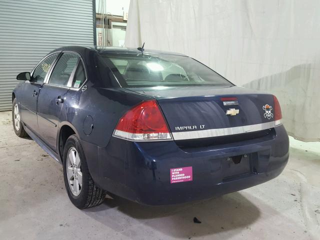 2G1WT57N791268182 - 2009 CHEVROLET IMPALA 1LT BLUE photo 3