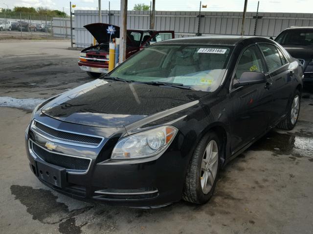 1G1ZG57B594158274 - 2009 CHEVROLET MALIBU LS BLACK photo 2